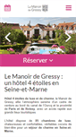 Mobile Screenshot of hotel-manoir-gressy.com